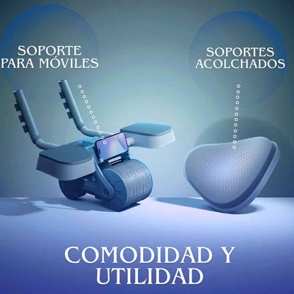 Tabla de Flexiones+Bandas Elásticas+Rodillo De Abdominales